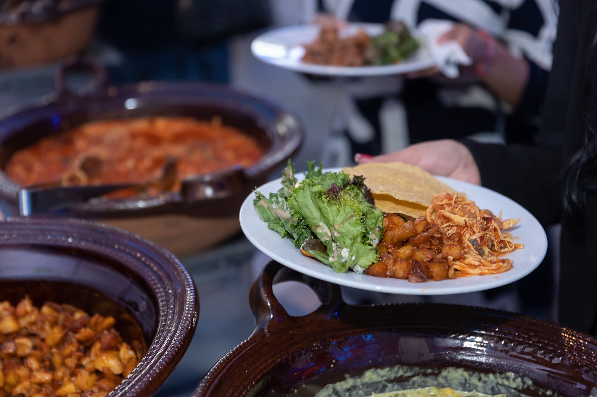 Buffet de comida mexicana